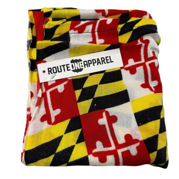 Maryland State Flag Infinity Scarf Terrapins New With Tags NWT Route One Apparel - Picture 3 of 10